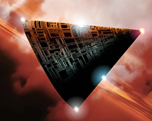 UFO Prints: Black Triangle UFO Print