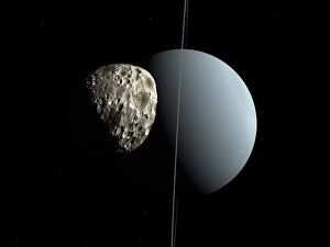 Uranus Planet Prints: Uranus and Puck, artwork