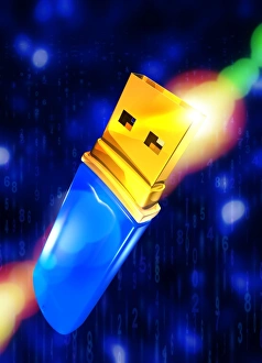 Abstract Background Images Prints: USB memory stick