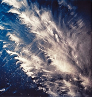 View of long cirrus clouds over Atlantic View of long cirrus clouds over Atlantic