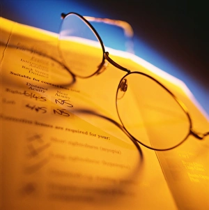 Images Dated 1999: View of a pair of spectacles Print