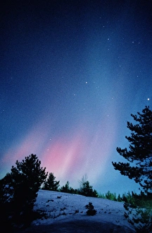View of a spectacular aurora borealis display View of a spectacular aurora borealis display