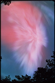 View of a spectacular, colourful aurora borealis View of a spectacular, colourful aurora borealis