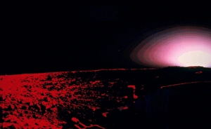 Viking 1 Lander photo of Martian sunset Viking 1 Lander photo of Martian sunset