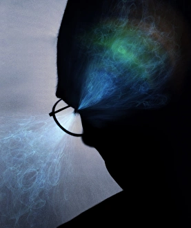 Brain Function Illustration Prints: Visual processes, conceptual artwork