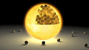 Solar System Prints: Jupiter Inside the Sun Print