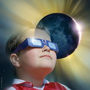Watching Solar Eclipse Print