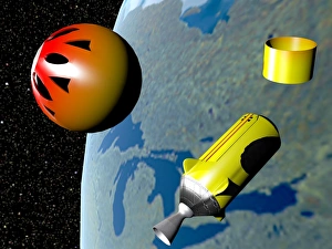 Wild Fire private spacecraft, art Wild Fire private spacecraft, art