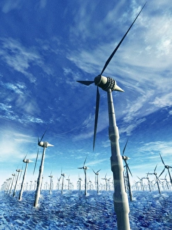 Renewable Energy Sources Prints: Wind power, artwork