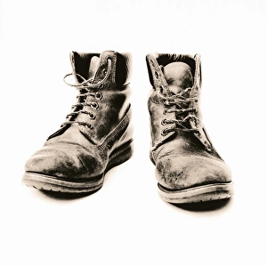 Construction Worker Shoes Prints: Workers boots