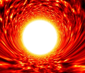 Prints of Wormhole, conceptual computer artwork. Wormholes are a possible solution to Einsteins equations that describe the properties of space-time, the continuum of unified space and time Images Dated 2008 August: Wormhole Print, a conceptual computer artwork