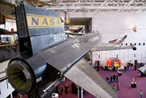 Prints of X-15 rocket plane on display at the National Air and Space Museum, Washington DC Images Dated 2011 September: X-15 Rocket Plane Print