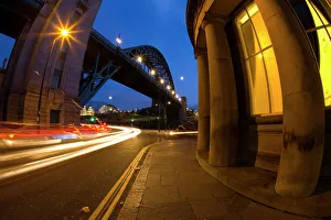 England, Tyne and Wear, Newcastle Upon Tyne. Rush hour traffic near the Tyne Bridge England, Tyne and Wear, Newcastle Upon Tyne. Rush hour traffic near the Tyne Bridge
