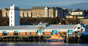 England, Tyne & Wear, North Shields. Tynemouth RNLI station located on the East Quayside England, Tyne & Wear, North Shields. Tynemouth RNLI station located on the East Quayside