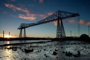 Prints of England, Middlesbrough, Middlesbrough Transporter Bridge River Prints: Middlesbrough Transporter Bridge Print