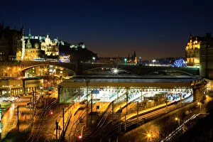 Scotland, Edinburgh, Waverley Station. Waverley station, the principal railway station in Edinburgh Scotland, Edinburgh, Waverley Station. Waverley station, the principal railway station in Edinburgh