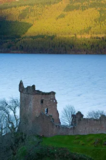 Scotland, Scottish Highlands, Loch Ness. Urquhart Castle on the banks of Loch Ness Scotland, Scottish Highlands, Loch Ness. Urquhart Castle on the banks of Loch Ness
