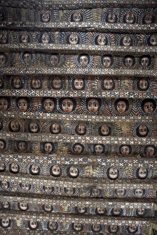 104 winged Ethiopian cherubs adorn the famous ceiling in Debre Berhan Selassie Church 104 winged Ethiopian cherubs adorn the famous ceiling in Debre Berhan Selassie Church