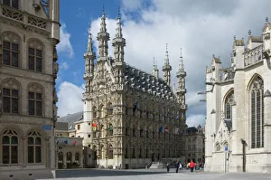 The 15th century late Gothic Town Hall in the Grote Markt, Leuven, Belgium, Europe The 15th century late Gothic Town Hall in the Grote Markt, Leuven, Belgium, Europe