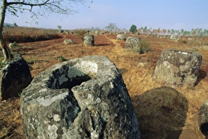 Prints of The 2000 year old Plain of Jars, Xieng Khuang Province, Laos, Asia Related Prints: The 2000 year old Plain of Jars Print