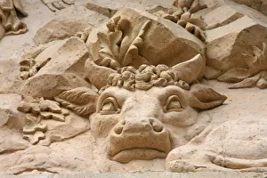 Detail of Abrahams sacrifice, Saint Michel basilica, Bordeaux, Gironde, Aquitaine Detail of Abrahams sacrifice, Saint Michel basilica, Bordeaux, Gironde, Aquitaine