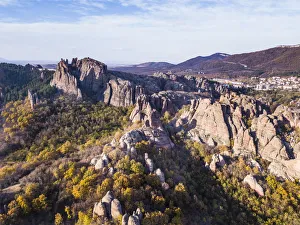 Aerial of Belogradchik fortress, Belogradchik, Bulgaria (drone) Aerial of Belogradchik fortress, Belogradchik, Bulgaria (drone)