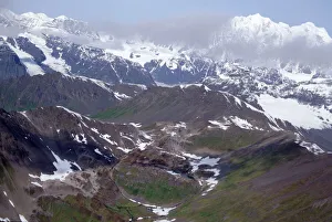 Aerial of Denali Mountains, Alaska, United States of America, North America Aerial of Denali Mountains, Alaska, United States of America, North America