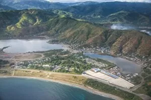 Images Dated 14th June 2016: Aerial of Dili, East Timor, Southeast Asia, Asia