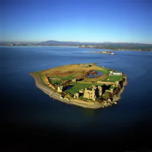 Aerial image of Piel Castle (Fouldry Castle) (Fouldrey Castle), a concentric medieval fortification with a keep Aerial image of Piel Castle (Fouldry Castle) (Fouldrey Castle), a concentric medieval fortification with a keep