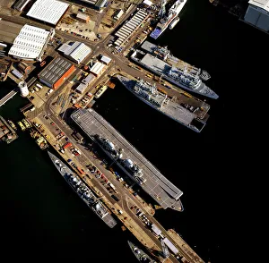 Aerial image of Portsmouths Dockyard and Naval Base, Portsmouth Harbour Aerial image of Portsmouths Dockyard and Naval Base, Portsmouth Harbour
