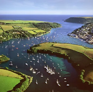 Aerial image of Salcombe and East Portlemouth, Kingsbridge Estuary, Devon Aerial image of Salcombe and East Portlemouth, Kingsbridge Estuary, Devon