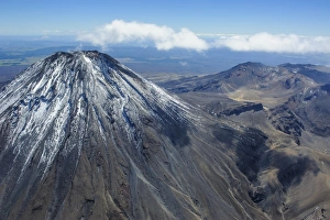 Aerial of Mount Ngauruhoe, Tongariro National Park, UNESCO World Heritage Site, North Island, New Zealand, Pacific Aerial of Mount Ngauruhoe, Tongariro National Park, UNESCO World Heritage Site, North Island, New Zealand, Pacific