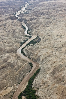 Aerial photo of the Omaruru River, Namibia, Africa Aerial photo of the Omaruru River, Namibia, Africa