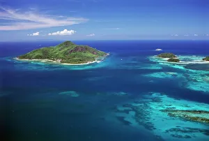 Aerial view of Ile Sainte Anne (St