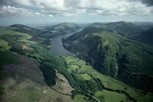Scotland Collection: Aerial view of Loch Eck looking south