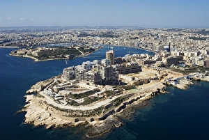 Aerial view of Tigne or Dragutt Point and Manoel Island, Malta, Mediterranean, Europe Aerial view of Tigne or Dragutt Point and Manoel Island, Malta, Mediterranean, Europe