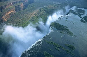 Africa Collection: Aerial view of Victoria Falls, Zimbabwe, Africa