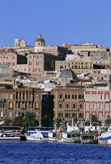 Prints of Alghero, Sardinia, Italy, Europe Sardinia Prints: Alghero Print - Sardinian Cityscape