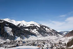 Alpine ski resort in Austrian Alps with snow in Rauriser Sonnen Valley Alpine ski resort in Austrian Alps with snow in Rauriser Sonnen Valley
