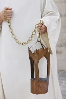 Altar boy holding a censer, Paris, France, Europe Altar boy holding a censer, Paris, France, Europe