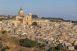 The ancient baroque old town and dome of cathedral of Piazza Armerina, Province of Enna The ancient baroque old town and dome of cathedral of Piazza Armerina, Province of Enna