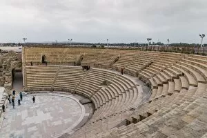 Images Dated 28th February 2017: The ancient Roman amphitheatre in Caesarea, Israel, Middle East