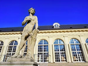 Images Dated 3rd May 2023: Apollo Sculpture in front of the Old Orangery, Lazienki Park (Royal Baths Park), Warsaw