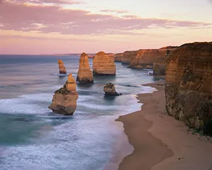 The Twelve Apostles along the coast on the Great Ocean Road in Victoria The Twelve Apostles along the coast on the Great Ocean Road in Victoria