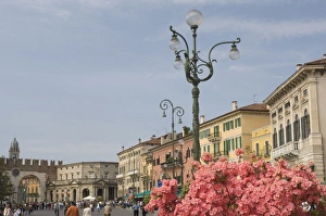 Part of the Arena Piazza, Verona, Veneto, Italy, Europe Part of the Arena Piazza, Verona, Veneto, Italy, Europe