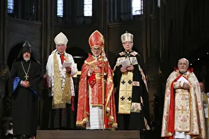 Armenian Catholic celebration in Paris cathedral, Paris, France, Europe Armenian Catholic celebration in Paris cathedral, Paris, France, Europe