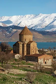 Prints of Armenian church, Akdamar island, Lake Van, Anatolia, Turkey, Eurasia Armenia Prints: Akdamar Island Armenian Church Print, Lake Van, Turkey