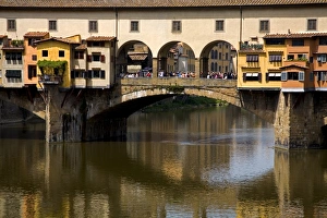 Arno River Florence Prints: Arno River and Ponte Vecchio