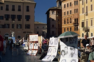Italian Piazzas To Visit Prints: Artists stall