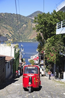 Auto rickshaw, San Pedro, San Pedro La Laguna, Lake Atitlan, Guatemala, Central America Auto rickshaw, San Pedro, San Pedro La Laguna, Lake Atitlan, Guatemala, Central America